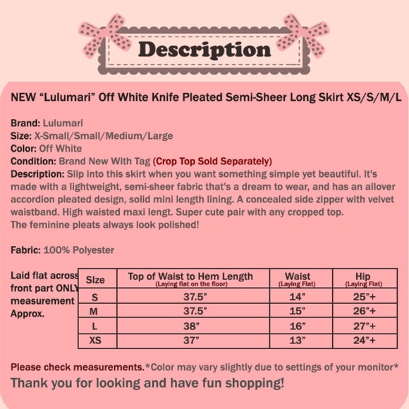 Last one ☝️ White Sheer Chiffon Pleated Long Skirt - Picture 8 of 8